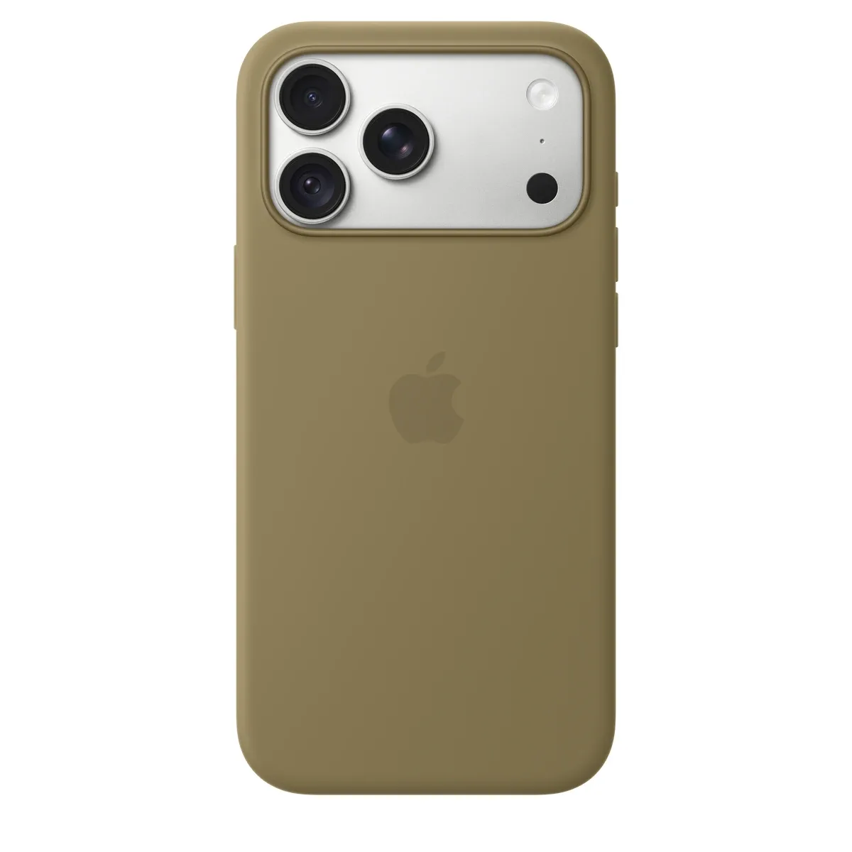 Apple - Protective cover for mobile phone - MagSafe compatibility - silicone - olive - for iPhone 18 Pro Max
