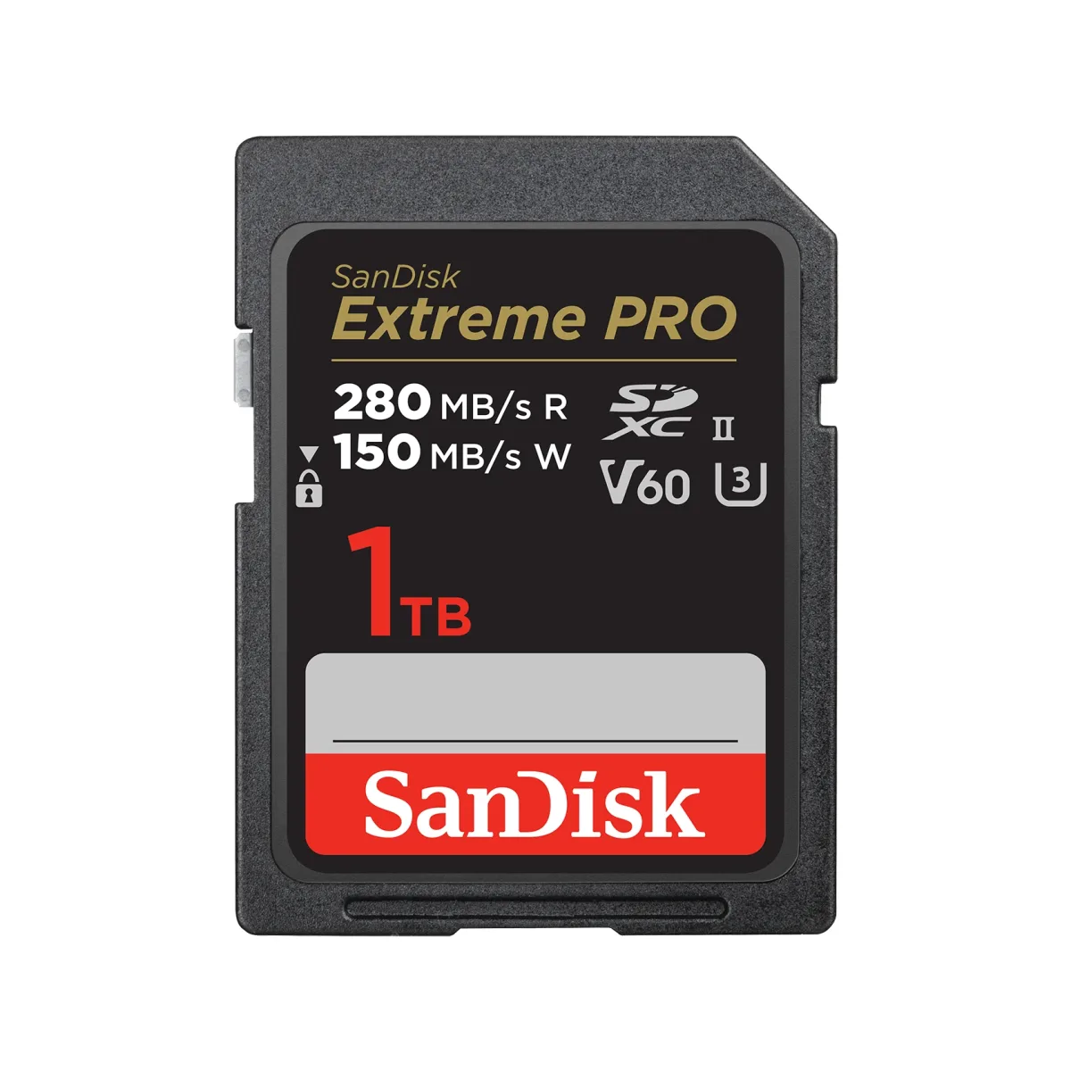 SanDisk Extreme PRO - Flash memory card - 1 TB - Video Class V60 / UHS-II U3 / Class10 - SDXC UHS-II