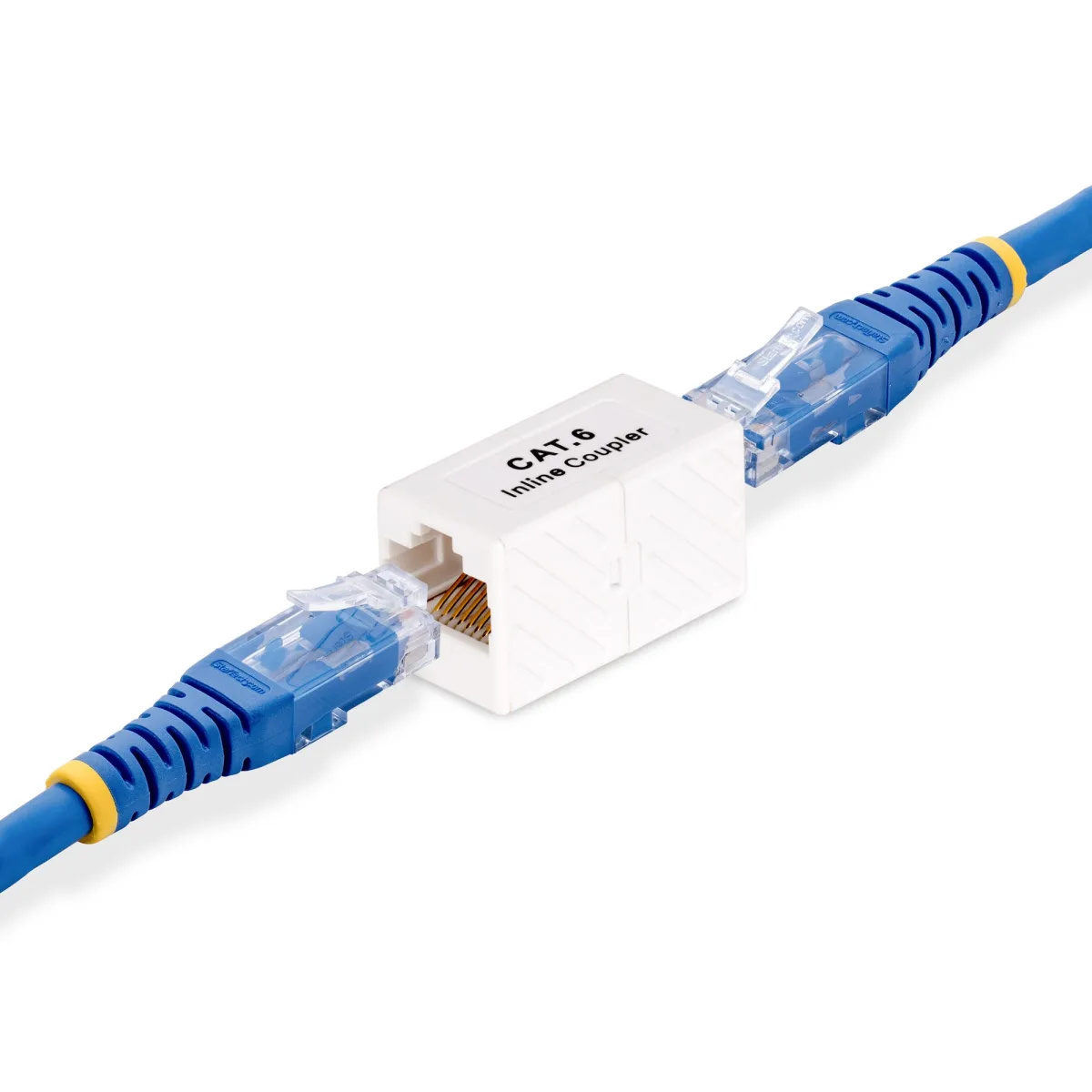 Startech RJ45 Coupler, Inline Cat6 Coupler, Female to Female (F/F) T568 Connector, Unshielded Ethernet Cable Extension (IN-CAT6-COUPLER-U1) - Network coupler - RJ-45 (F) to RJ-45 (F) - unshielded - CAT 5/5e/6 - passive - white