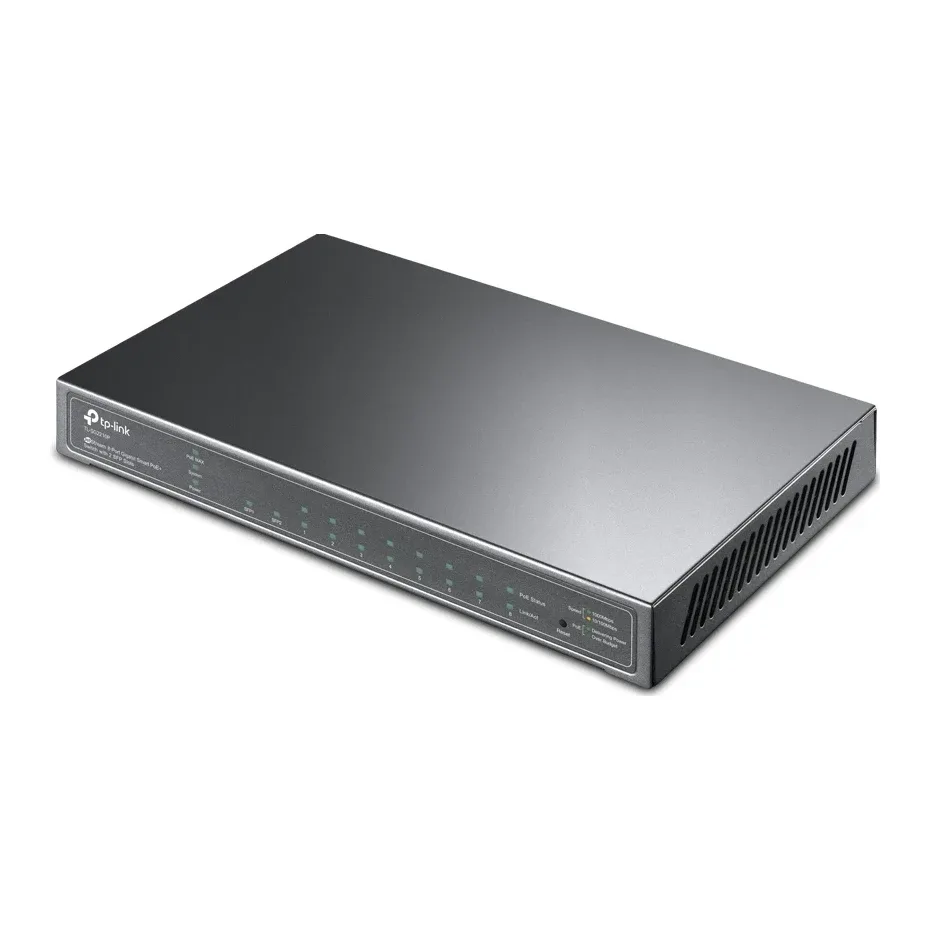 TP-Link JetStream TL-SG2210P 10-Port Metal Gigabit Smart Switch with 8-Port PoE+ (61W)