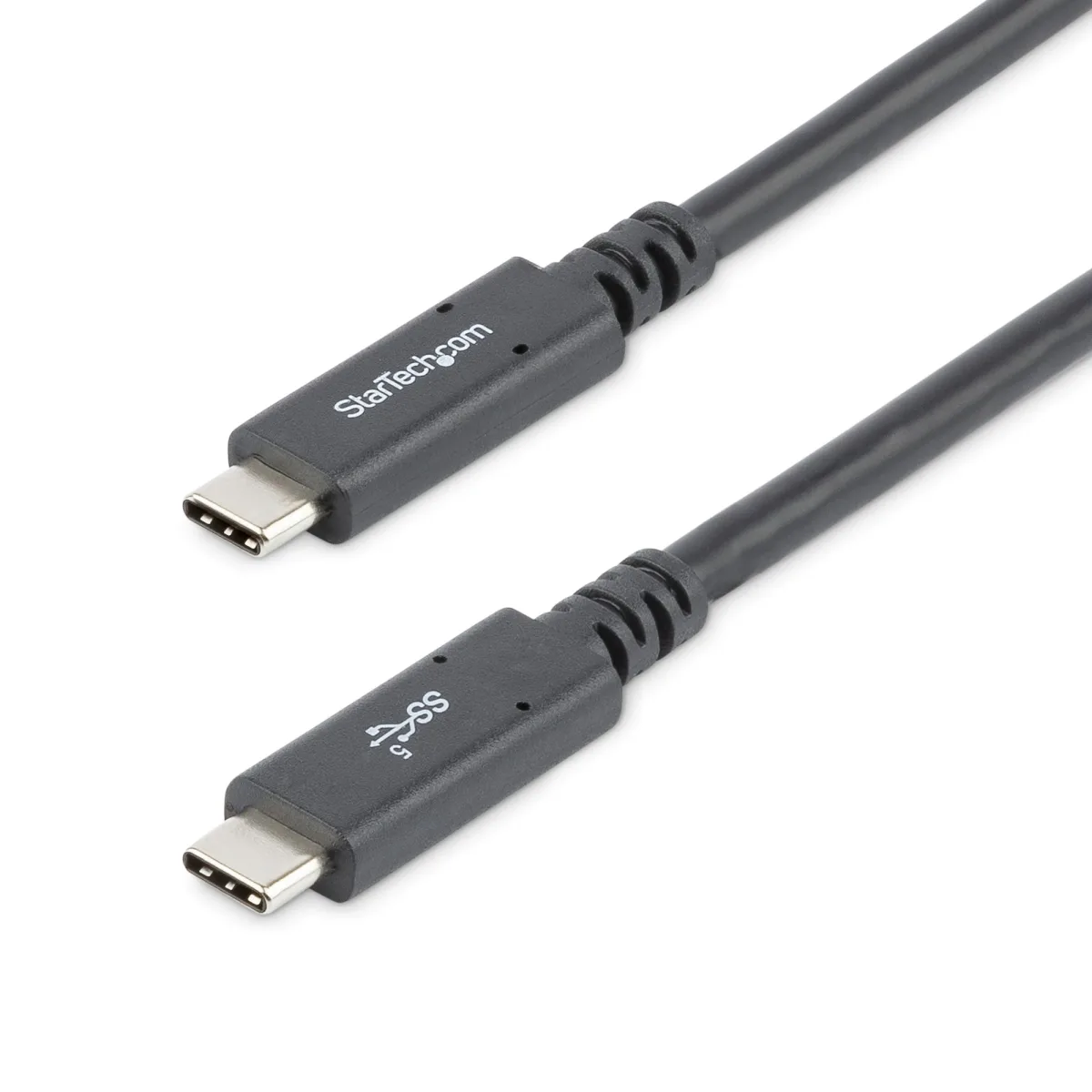 StarTech USB C to USB C Cable - 6 ft / 1.8m - 5A PD - USB-IF Certified - M/M - USB 3.0 5Gbps - USB C Charging Cable - USB Type C Cable (USB315C5C6) - USB cable - USB-C (M) straight to USB-C (M) straight - USB 3.0 - 5 A - 1.8 m - 4K support - black - for P/N: DK30C2DAGPD, DK30C2HAGPD, SV211HDUC, SV221HUC4K