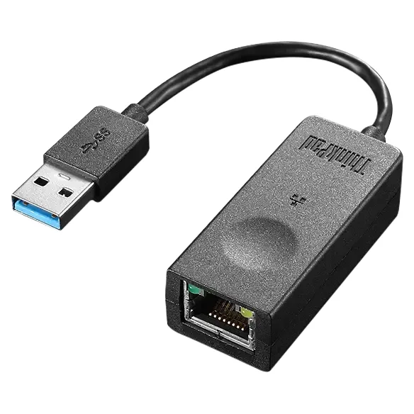 Lenovo ThinkPad USB 3.0 Ethernet adapter - Network adapter - USB 3.0 - Gigabit Ethernet - for ThinkPad T16 Gen 4 21QN, ThinkSmart Hub 11H1