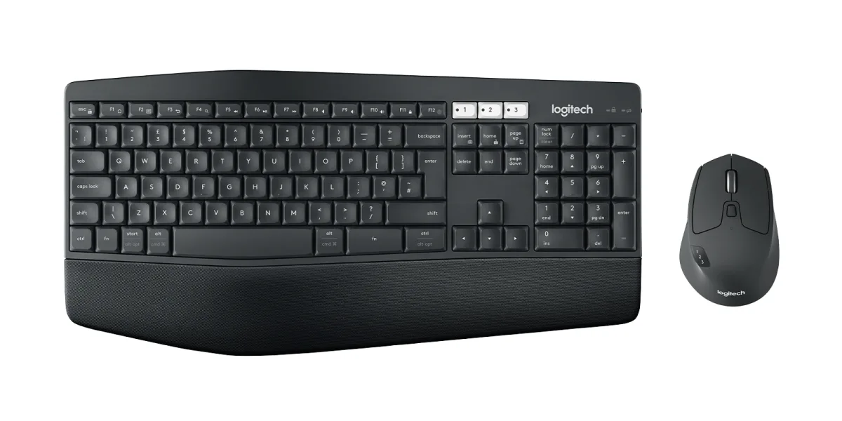 Logitech MK850 Performance - Keyboard and mouse set - wireless - Bluetooth, 2.4 GHz - QWERTY - UK