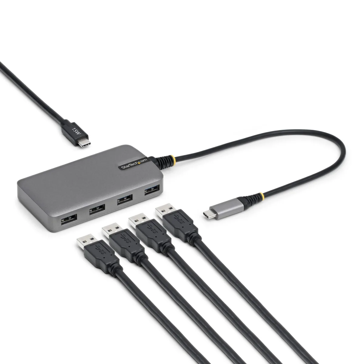 Startech - Hub - 4 x USB 3.2 Gen 1 + 1 x USB-C + 1 x USB-C 3.2 Gen 1 - desktop