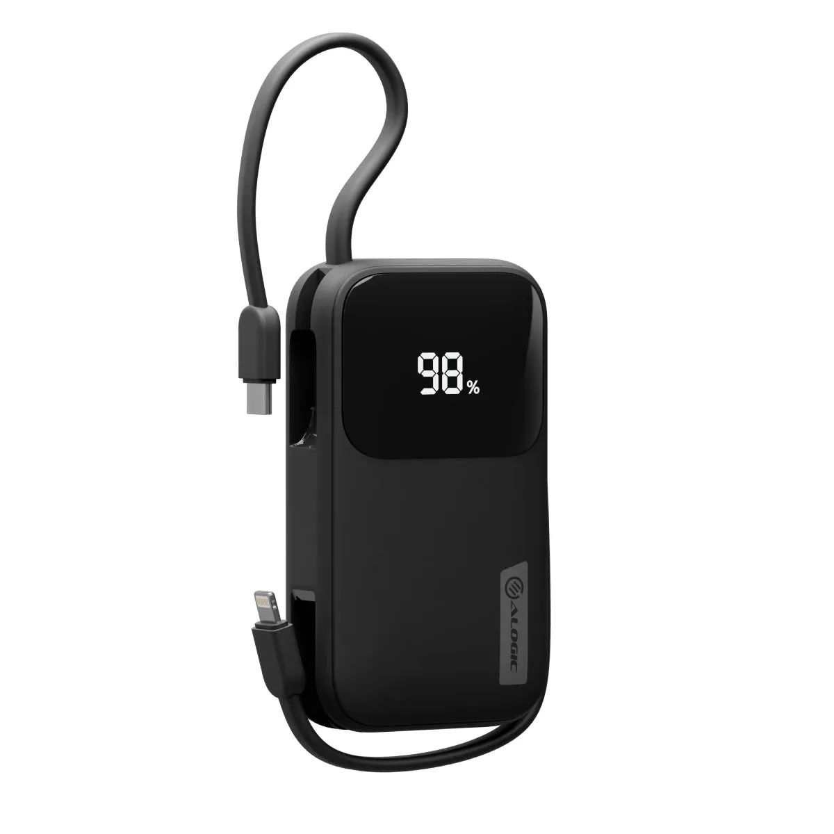 10KMAH 20W TANDEM POWERBANK WITH USB-C  LIGHTING WRAP  - BLA