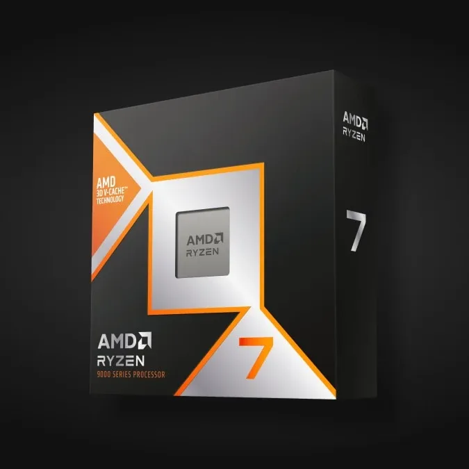 AMD Ryzen 7 9800X3D with Radeon Graphics, 8 Core AM5 Processor, 16 Threads, 4.7GHz up to 5.2GHz Boost, 104MB Cache, 120W, No Fan, Radeon Graphics