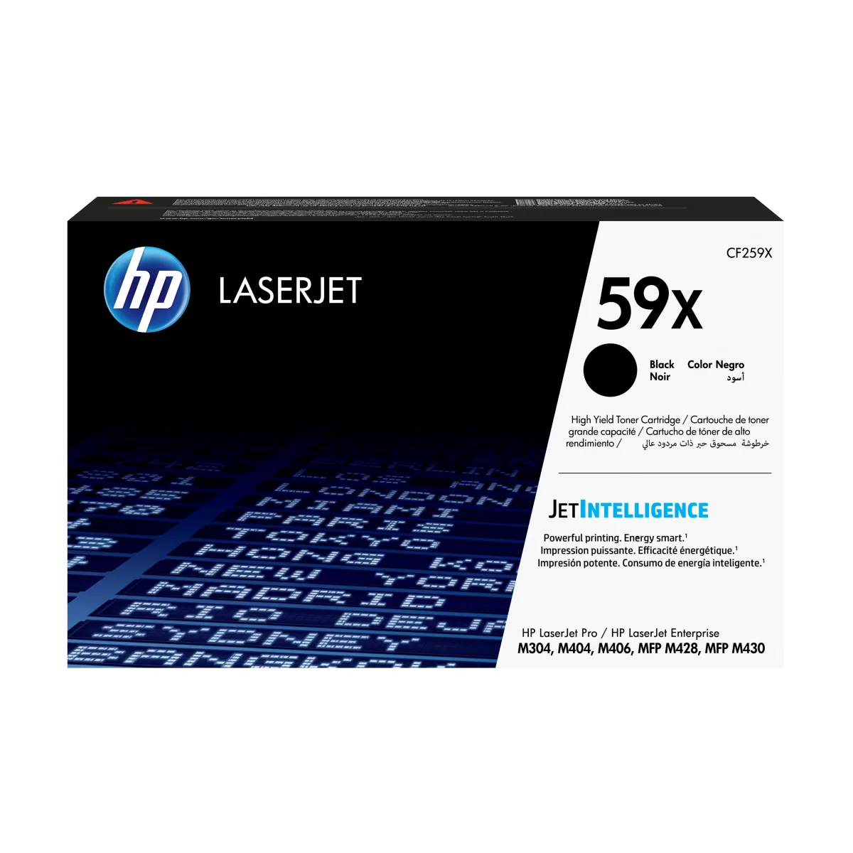 HP 59X - High Yield - black - original - LaserJet - toner cartridge (CF259X) - for LaserJet Pro M304a, M404dn, M404dw, M404n, M428fdw