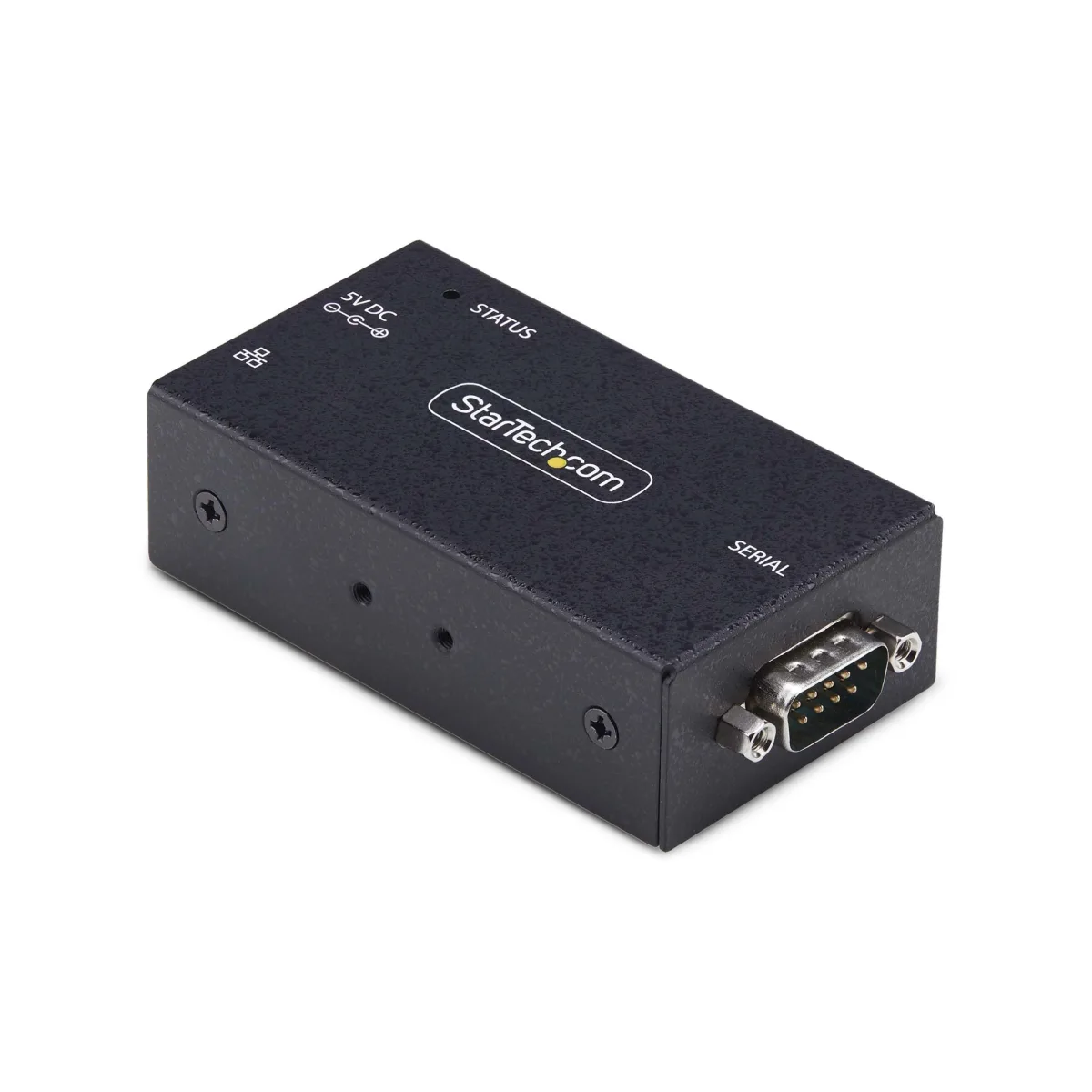 Startech 4P Serial to Ethernet Adapter, IP LAN to RS232 DB9 Converter - Device server - 4 ports - 100Mb LAN, RS-232 - wall / DIN rail mountable - TAA Compliant