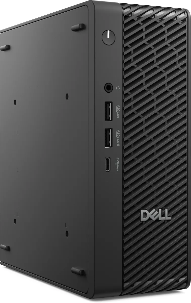 Dell Pro Max Micro FCM2250 Intel Core Ultra 7 265 (30 MB cache, 20 cores, 20 threads, 1.8 GHz to 5.3 GHz, 65W) 32GB: 1 x 32 GB, DDR5, 6400 MT/s, non-ECC 1 TB, M.2 2280, TLC PCIe Gen4, SSD, SED Ready No Hard Drive Intel Integrated Graphics  No Stand or Mount  Intel(R) Wi-Fi 7 BE200, 2x2, 802.11be, MU-MIMO, Bluetooth(R) 5.4 wireless card, Int Antenna   Dell Wired Keyboard - KB216 - UK (QWERTY)