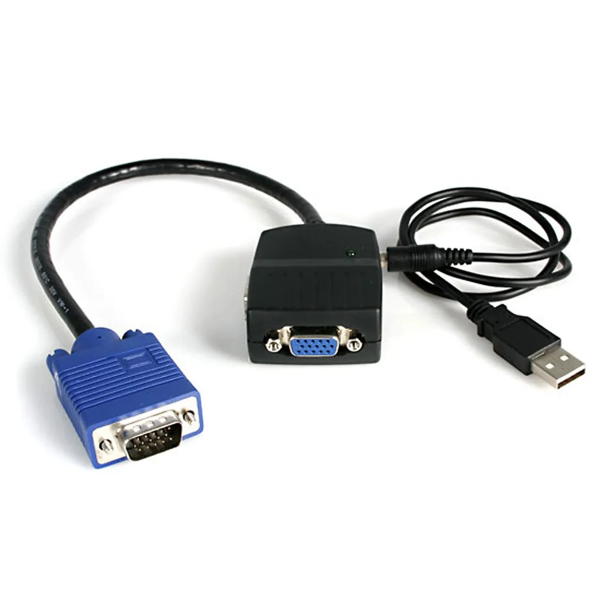 Startech 2 Port VGA Video Splitter - USB Powered - 2048x1536 - VGA Video Monitor Splitter Dual Port (ST122LE)