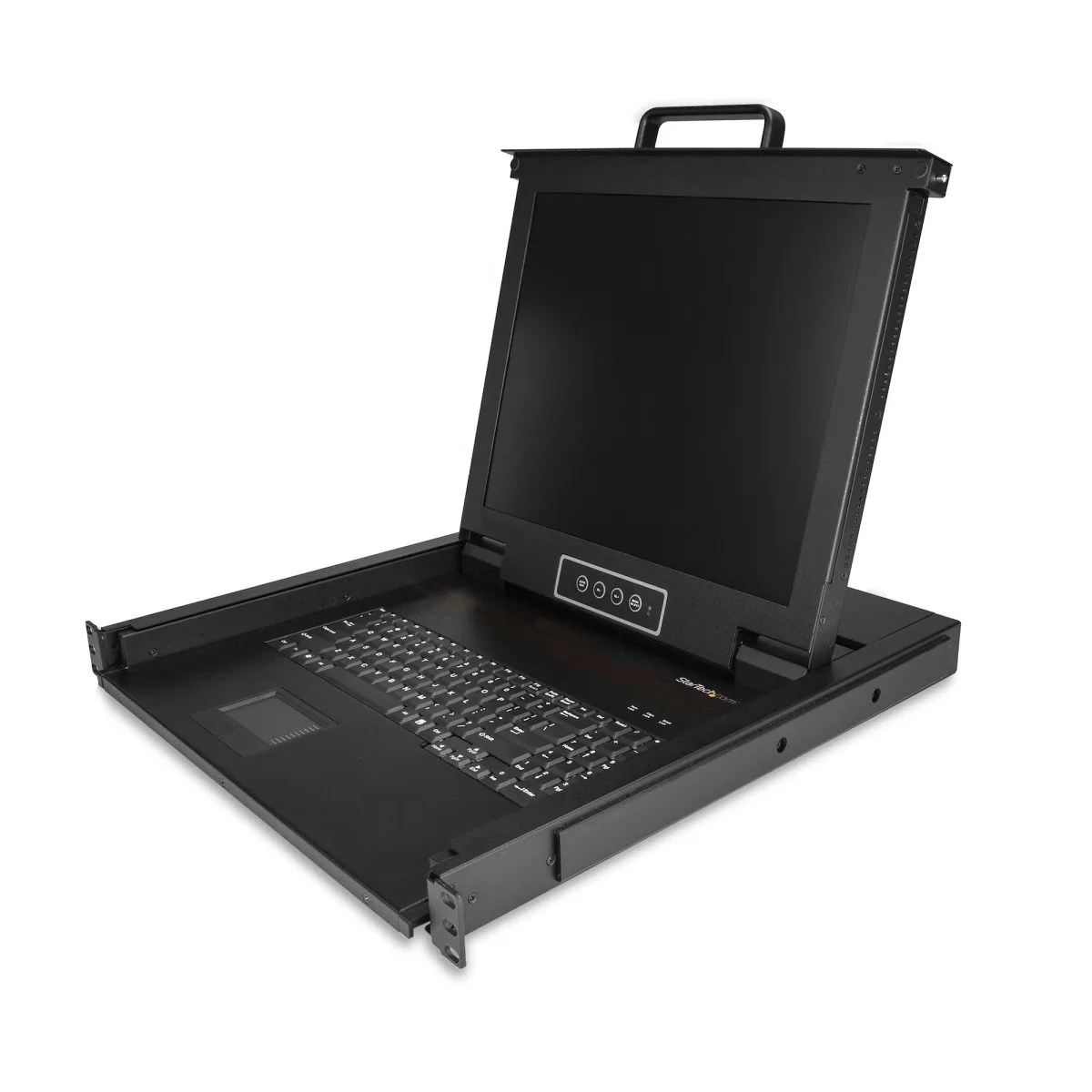 StarTech Rackmount KVM Console, Single Port VGA KVM with 17" LCD Monitor for Server Rack, Fully Featured Universal 1U LCD KVM Drawer with Cables & Hardware, USB Support, 50,000 MTBF - LCD KVM Concole Drawer (RKCONS1701)