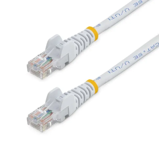 Startech 0.5m White Cat5e / Cat 5 Snagless Ethernet Patch Cable 0.5 m - Patch cable - RJ-45 (M) to RJ-45 (M) - 50 cm - UTP - CAT 5e - snagless, stranded - white