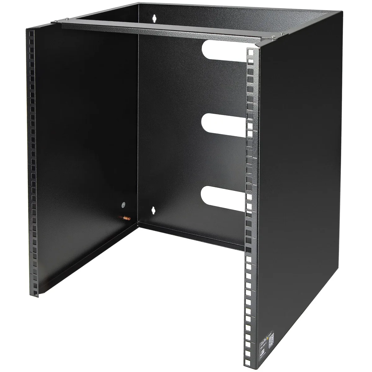 Startech Wall Mount Patch Panel Rack - 15U Wall Mount Rack - 2 Post Open Frame Rack - Wall Mount Network Patch Panel (WALLMNT12)