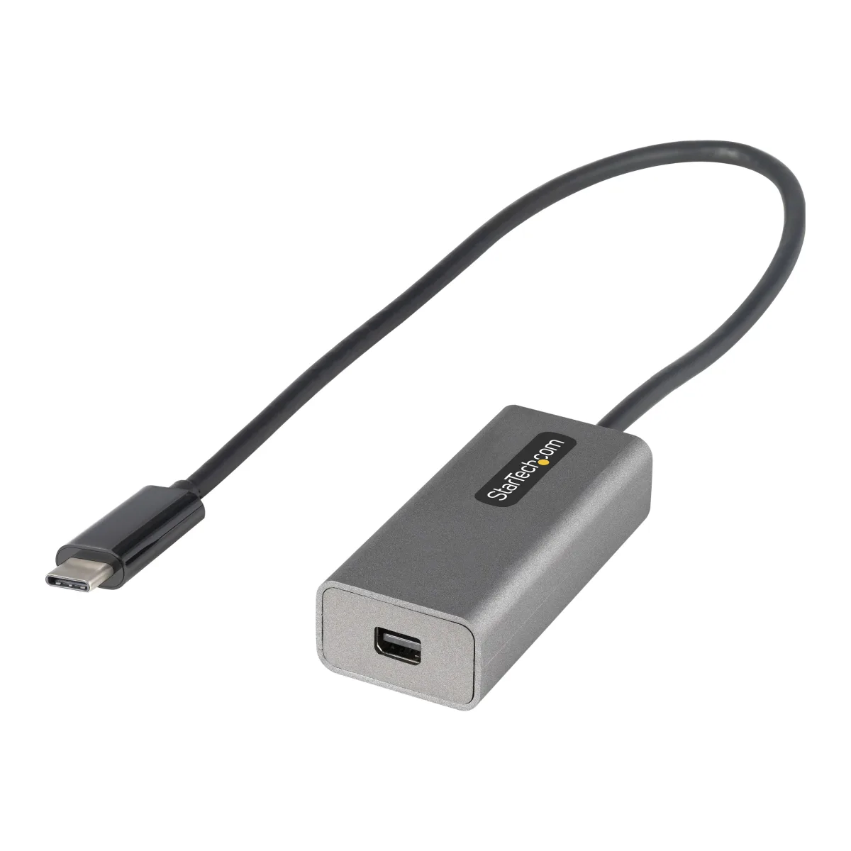 StarTech USB C to Mini DisplayPort Adapter, 4K 60Hz USB-C to mDP Adapter Dongle, USB Type-C to Mini DP Monitor/Display, Video Converter, Works w/ Thunderbolt 3, 12" Long Attached Cable - DP Alt Mode, mDP 1.2 (CDP2MDPEC)