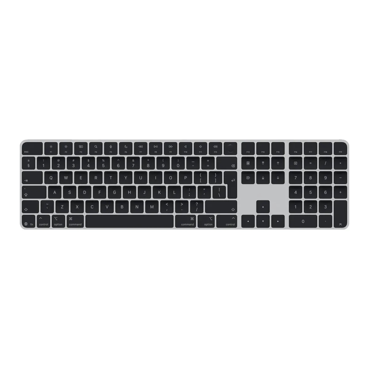 Apple Magic Keyboard with Touch ID and Numeric Keypad - Keyboard - USB-C - wireless - Bluetooth - QWERTY - International English - black keys