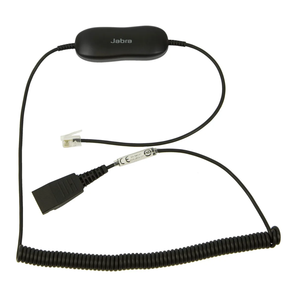 Jabra GN1216 - Headset cable - RJ-9 male to Quick Disconnect male - 2 m - for Avaya one-X Deskphone Edition 96XX, Jabra GN 2000, GN1900, GN2000, BIZ 2400 3in1, GN2000