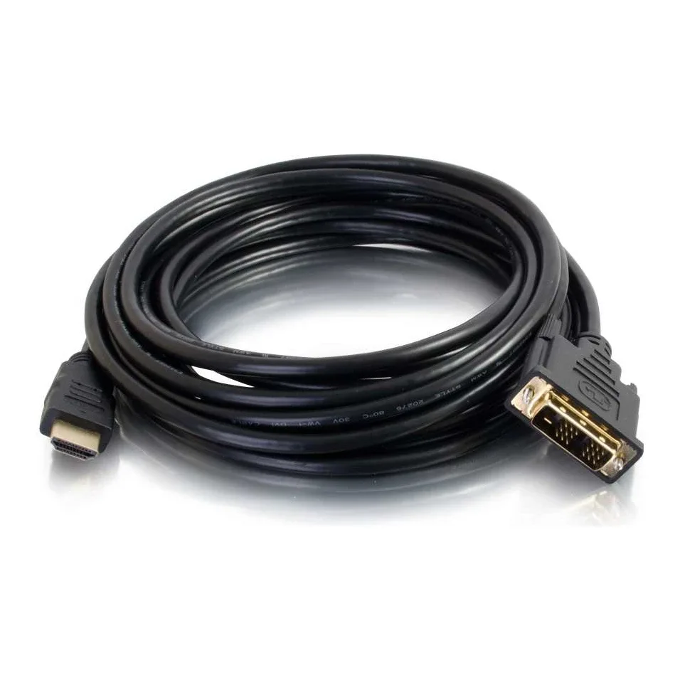 StarTech DisplayPort to DVI Cable - 6ft / 2m - 1920 x 1200 - M/M – DP to DVI Adapter Cable – Passive DisplayPort Monitor Cable (DP2DVI2MM6) - Adapter cable - DVI-D (M) to DisplayPort (M) - 1.8 m - black