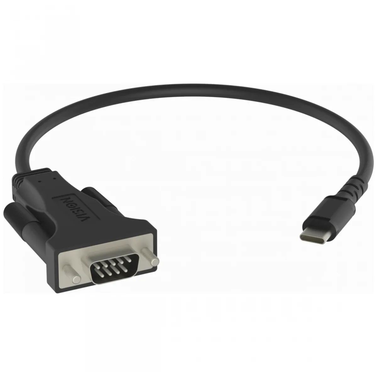 USB C to Serial RS232 adaptor -works with mac and PC - installed as standard com port - 480 mbps - voltage to 5v - supports all data signals - USB A 2.0 (m) to 9-pin d-sub (m) - driver on USB adaptor - black