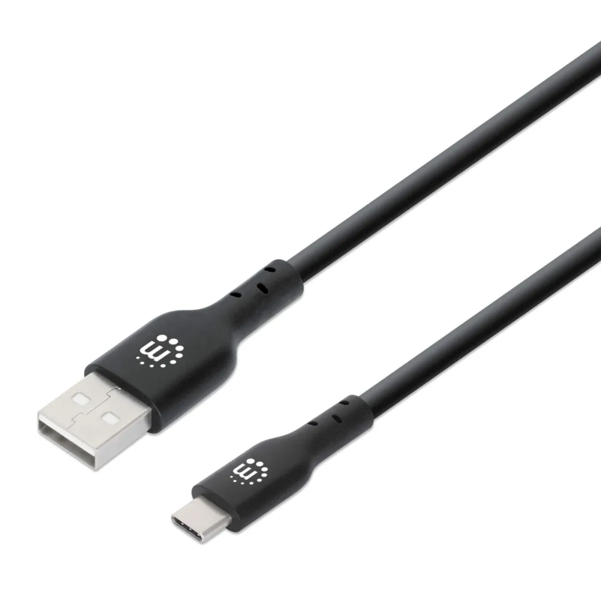 Manhattan 354936 USB-C to USB-A Cable 3M- Male/Male 480MBPS (USB 2.0) Blac