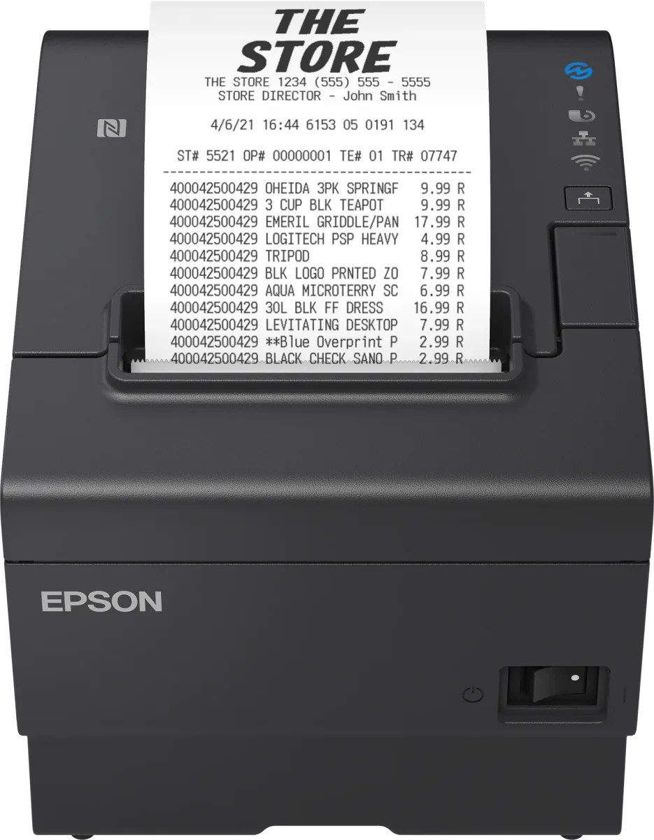 Epson C31CJ57112 TM-T88VII (112): USB Ethernet Serial Ps Black