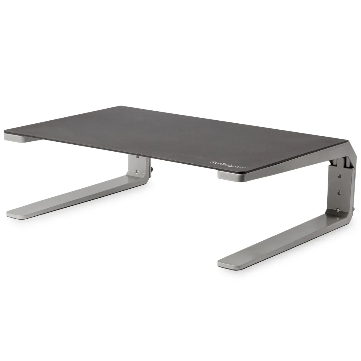 Startech Monitor Riser Stand - For up to 32" Monitor - Height Adjustable - Computer Monitor Riser - Steel and Aluminum (MONSTND) - Stand - for Monitor - aluminium, steel - screen size: 32" - desktop