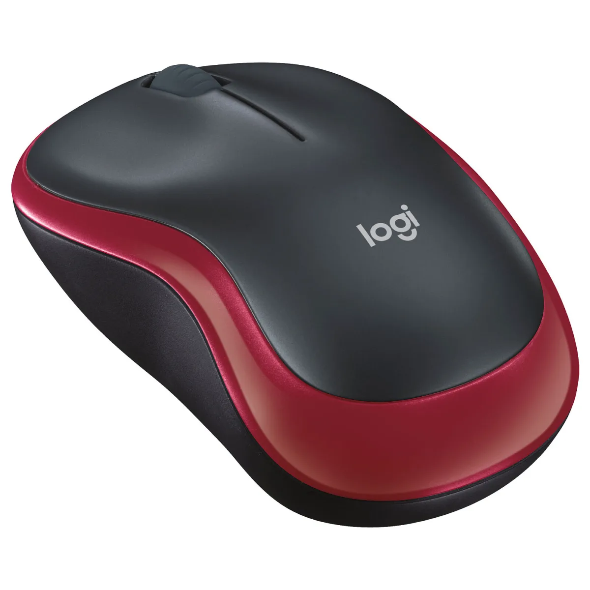 Logitech M185 Wireless Black & Red Mouse
