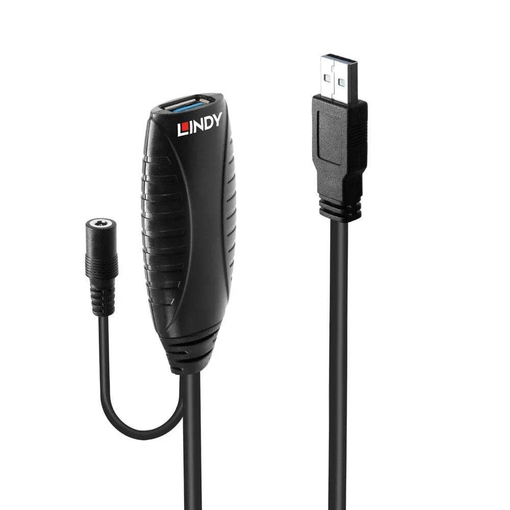 Lindy 43156 10M USB 3.0 Active Extens Cbl Type a Male/Type a Female