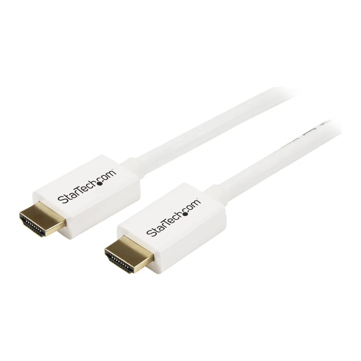 Startech 7m/23 ft CL3 Rated HDMI Cable with Ethernet, In Wall Rated HDMI Cable 4K 30Hz, UHD High Speed HDMI Cable 10.2 Gbps Bandwidth, 4K Ultra HD HDMI 1.4 Video / Display Cable, 30AWG - Long White HDMI Cable - HDMI cable - HDMI male to HDMI male - 7 m - double shielded - white