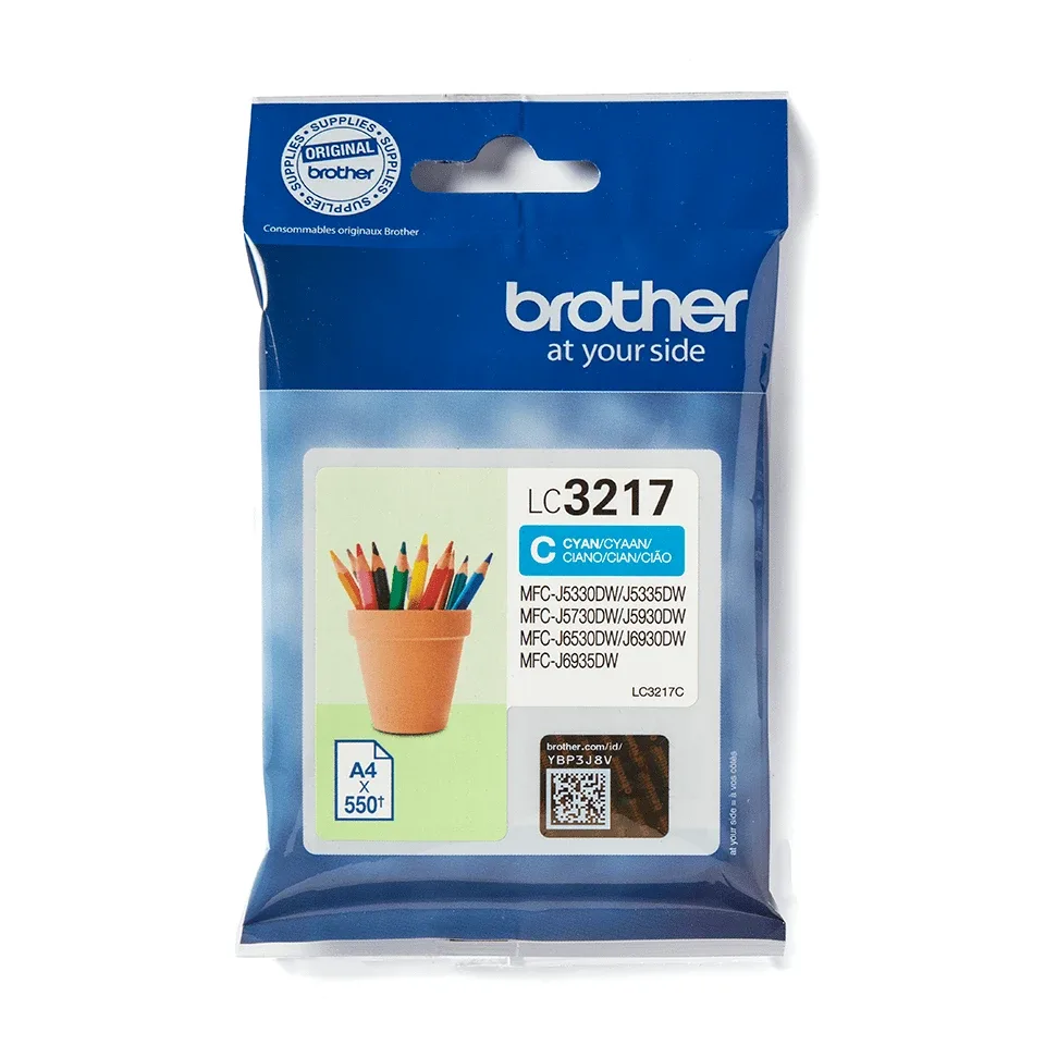 Brother LC3217C - Cyan - original - ink cartridge - for Brother MFC-J5335DW, MFC-J5730DW, MFC-J5930DW, MFC-J6935DW