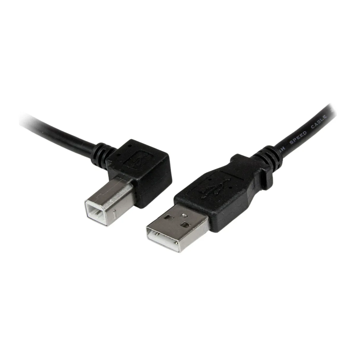 StarTech 3m USB 2.0 A to Left Angle B Cable Cord - 3 m USB Printer Cable - Left Angle USB B Cable - 1x USB A (M), 1x USB B (M) (USBAB3ML)