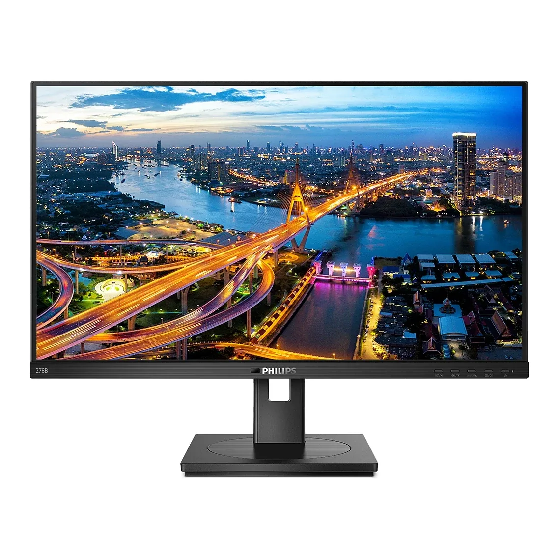 Philips B Line 278B1 - LED monitor - 27" - 3840 x 2160 4K @ 60 Hz - IPS - 350 cd/m² - 1000:1 - 4 ms - 2xHDMI, DisplayPort - speakers - black texture