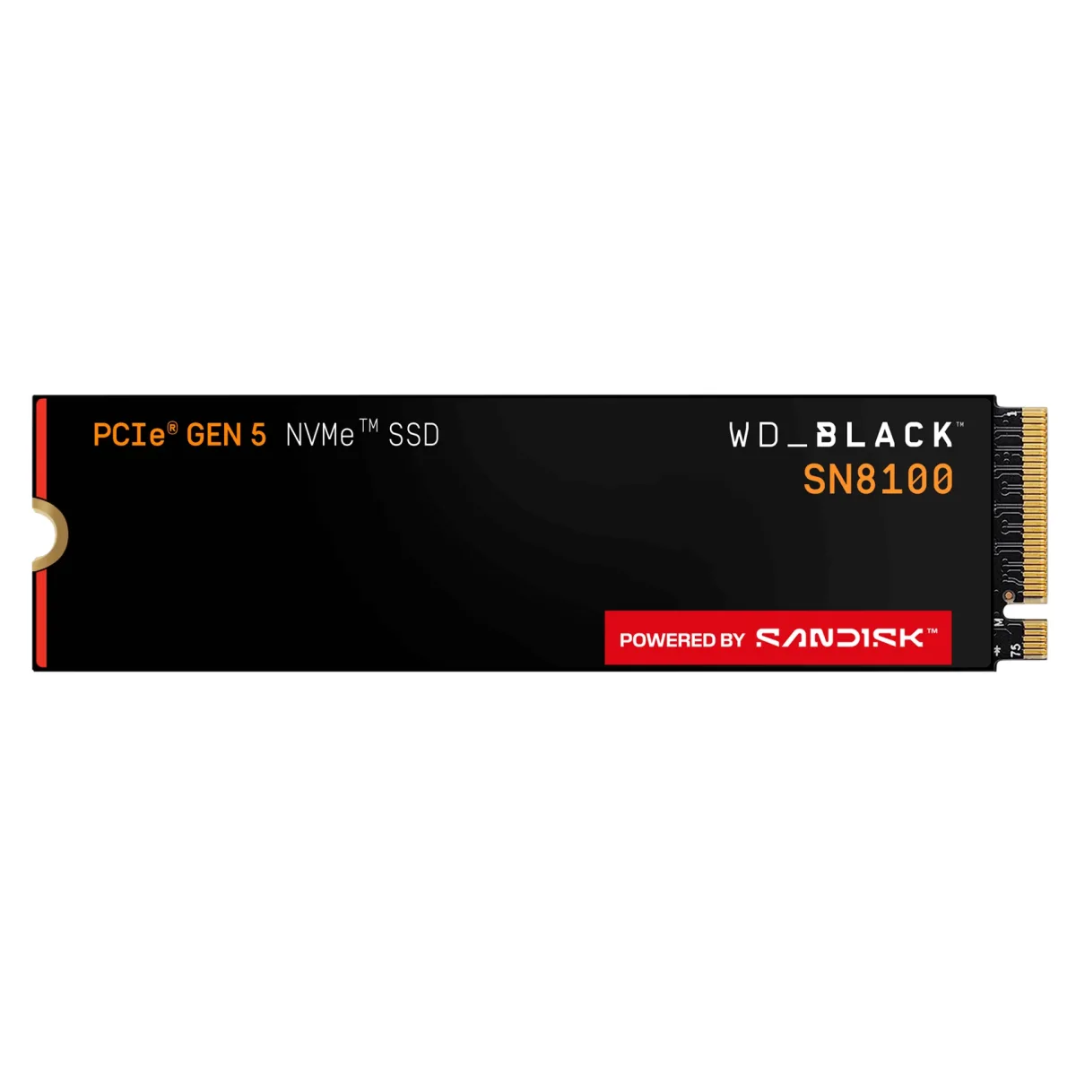 WD Black SN8100 - SSD - encrypted - 8 TB - internal - M.2 2280 - PCI Express 5.0 x4 (NVMe) - TCG Opal Encryption 2.02