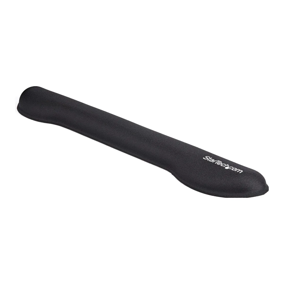 StarTech Foam Keyboard Wrist Rest for Ergonomic Typing Support, Padded Non-Slip Keyboard Cushion, Laptop or Desktop Computer Keyboard Wrist, Hand & Arm Rest, Soft Black Nylon Rest Pad - Soft Black Wrist Rest (WRSTRST)