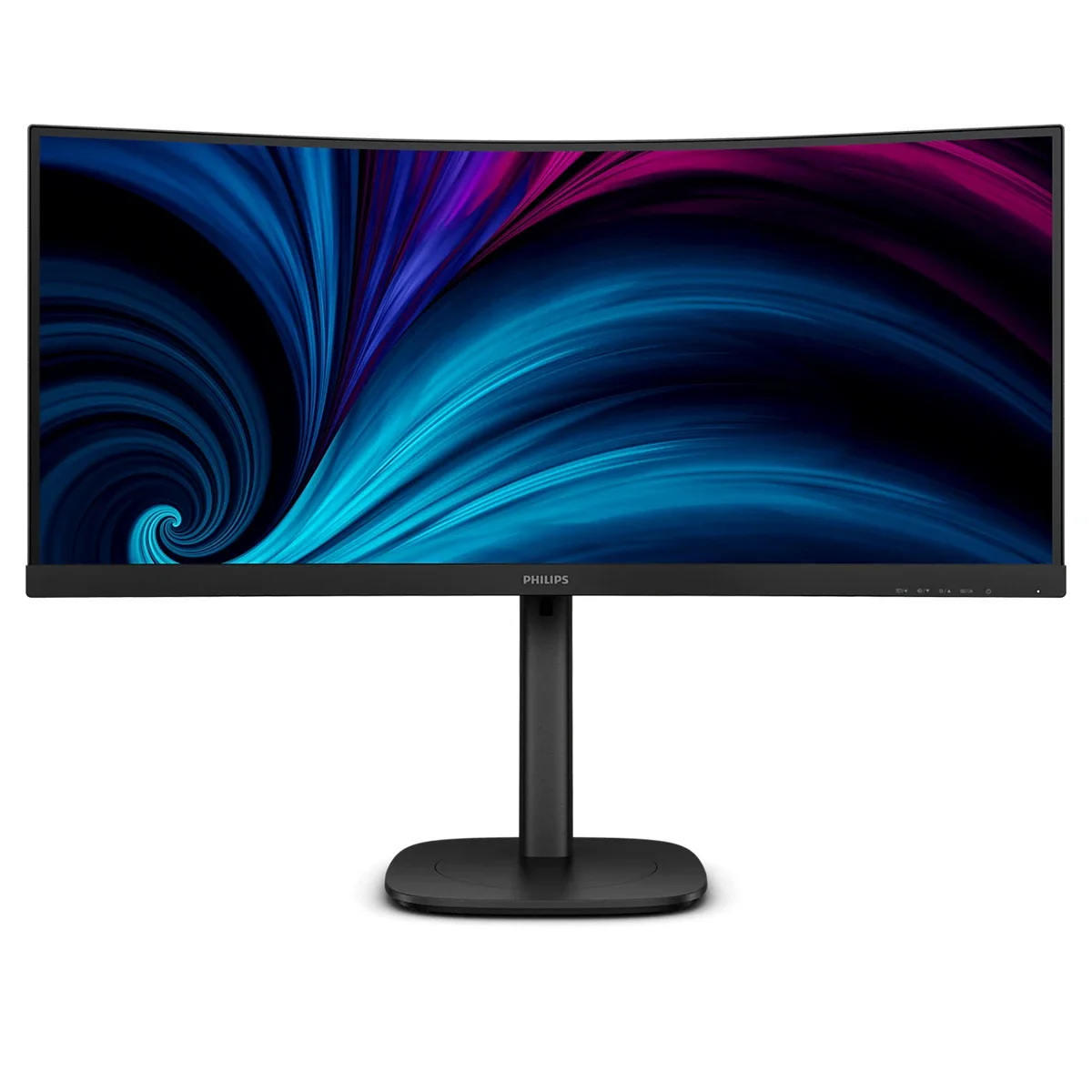 Philips 34B2U3600C - 3000 Series - LED monitor - curved - 34" - 3440 x 1440 WQHD @ 120 Hz - VA - 3500:1 - HDMI, DisplayPort, USB-C - speakers - textured black