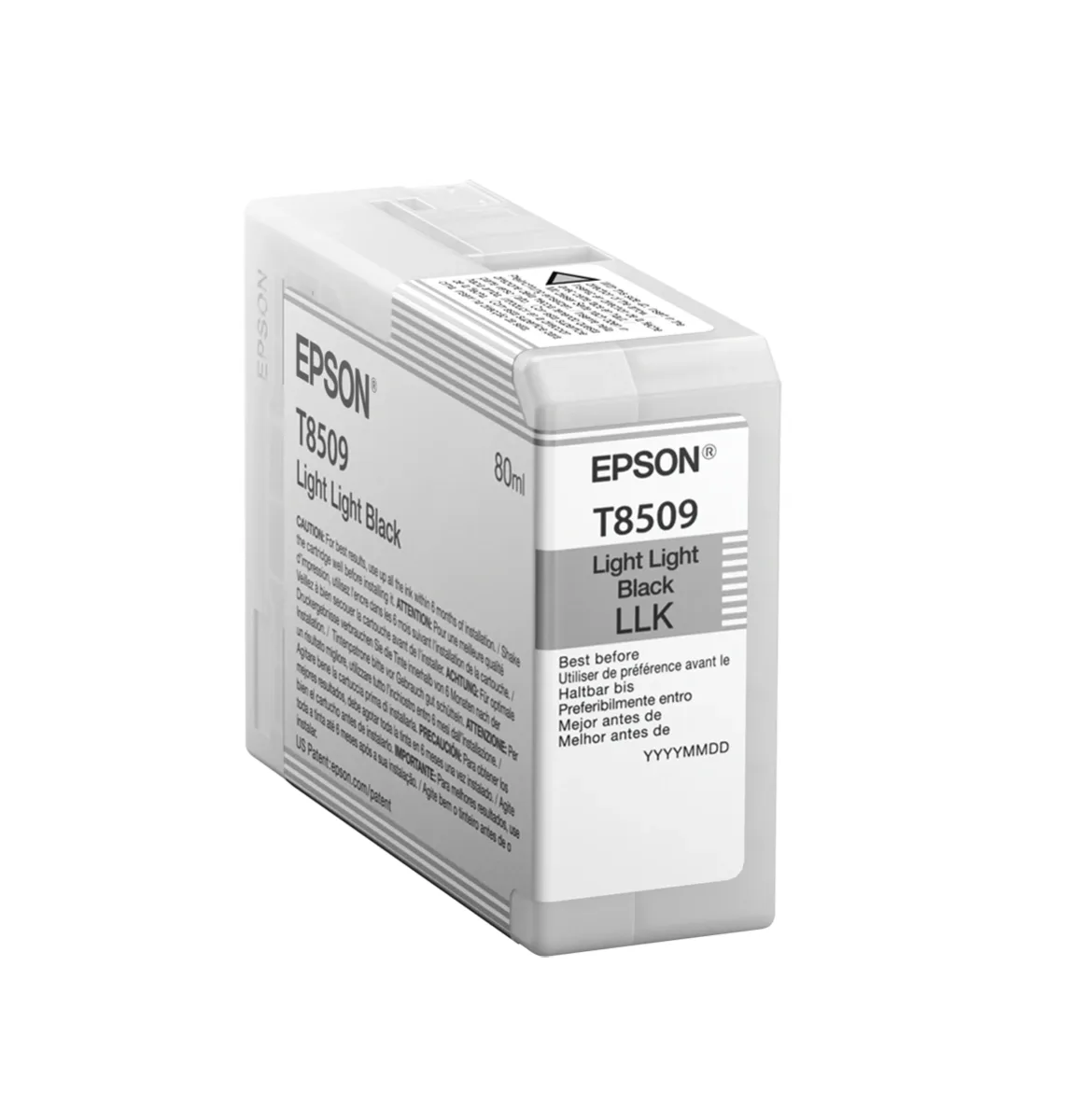Epson Ink Cartridges, Ultrachrome HD, T8509, Singlepack, 1 x 80.0 ml Light Light Black