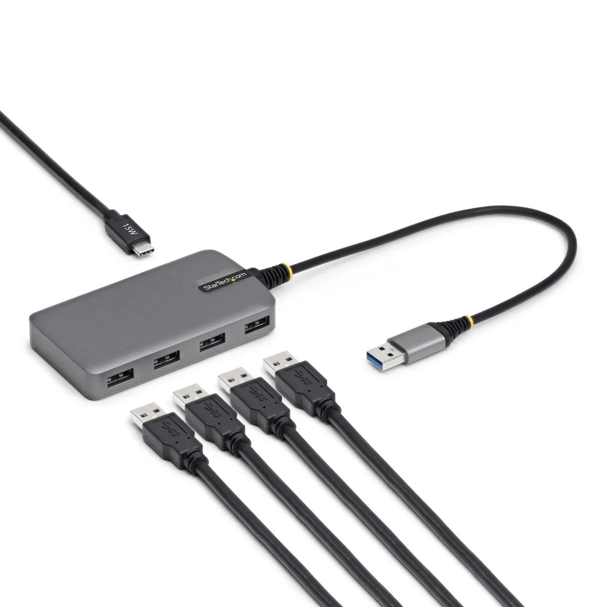 Startech - Hub - 4 x USB 3.2 Gen 1 + 1 x USB-C + 1 x USB-A 3.2 Gen 1 - desktop