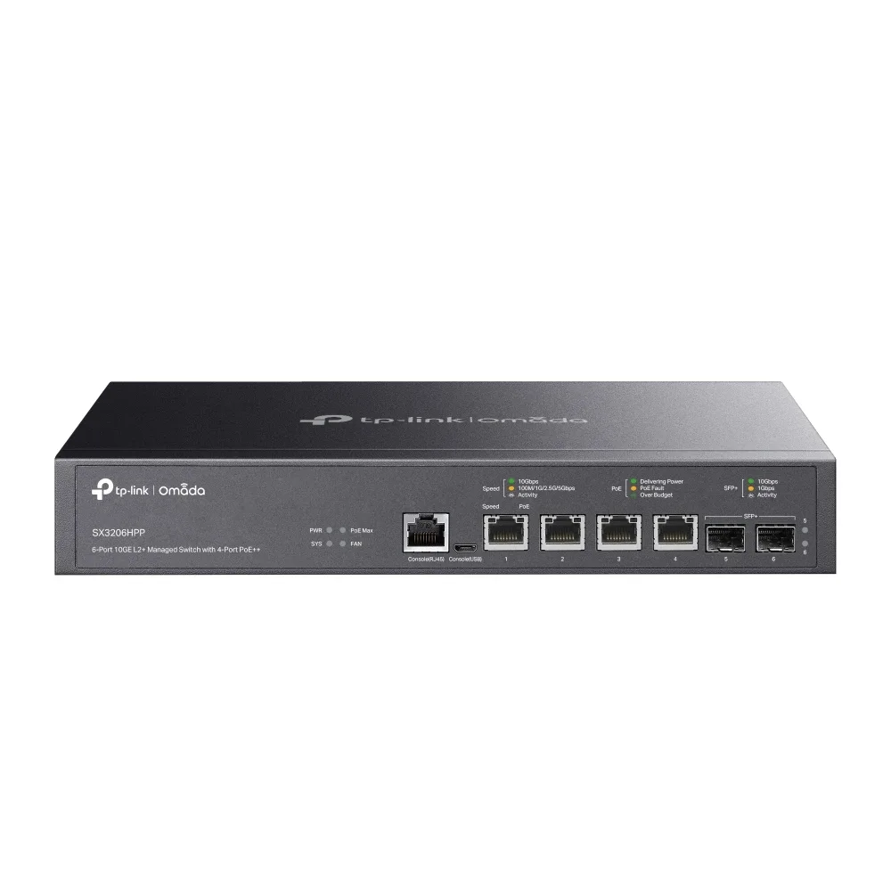 TP-Link JetStream TL-SX3206HPP V1 - Switch - L2+ - Managed - desktop, rack-mountable - PoE++ (200 W)