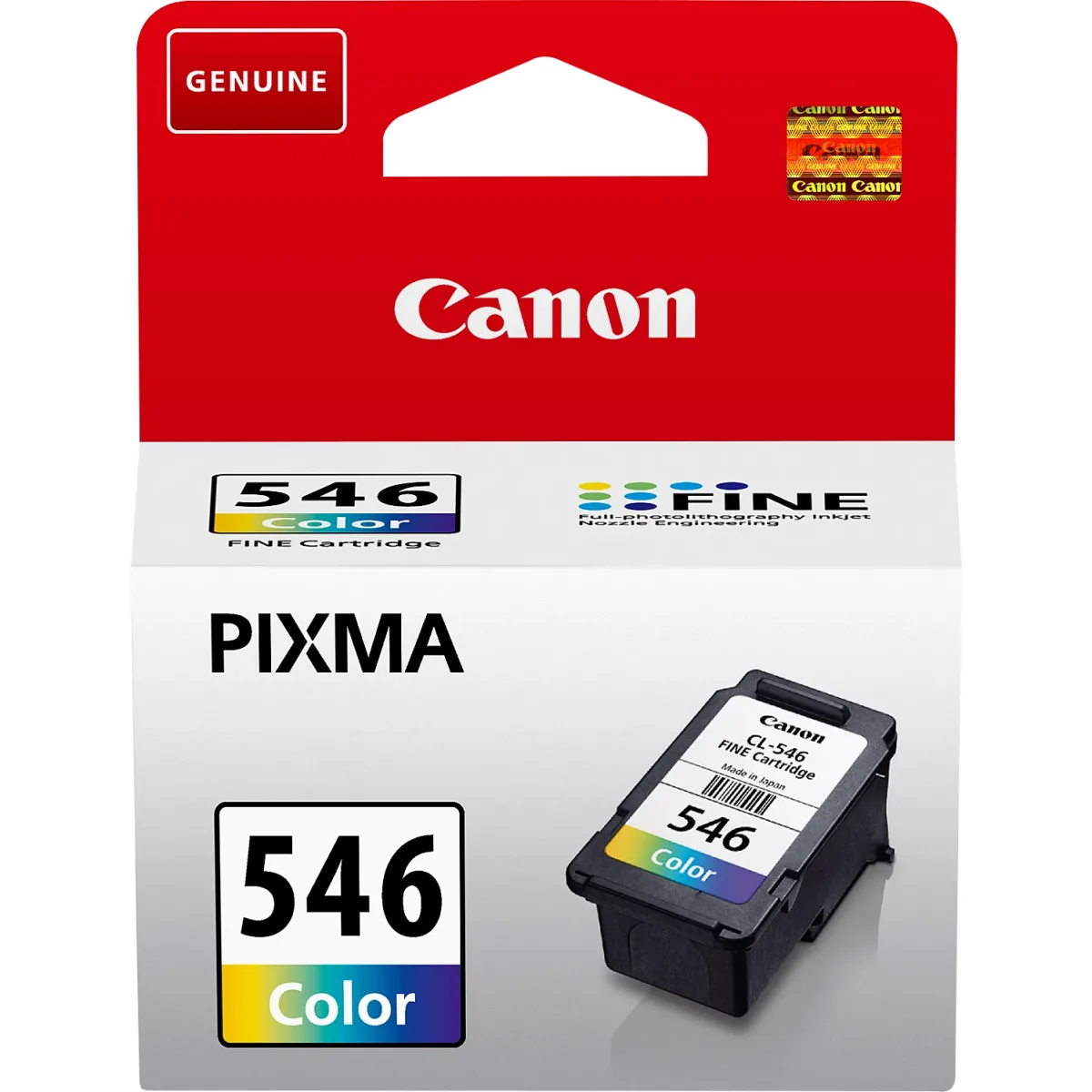 Canon CL-546 - 8289B001 - 1 x Cyan,1 x Magenta,1 x Yellow - Ink Cartridge - For PIXMA iP2850,MG2450,MG2550,MG2555,MG2950,MG2950S,MX495