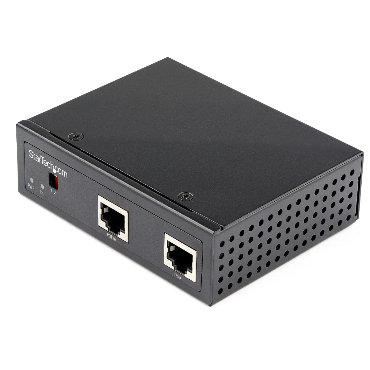 StarTech Industrial Gigabit PoE Splitter, 90W High Speed Power over Ethernet PoE+++ Splitter, 12-48V DC Splitter 802.3bt, LAN/RJ45 Ultra PoE to DC Adapter, -40C to +75C, High Power - Gigabit PoE Splitter (POESLT1G48V)