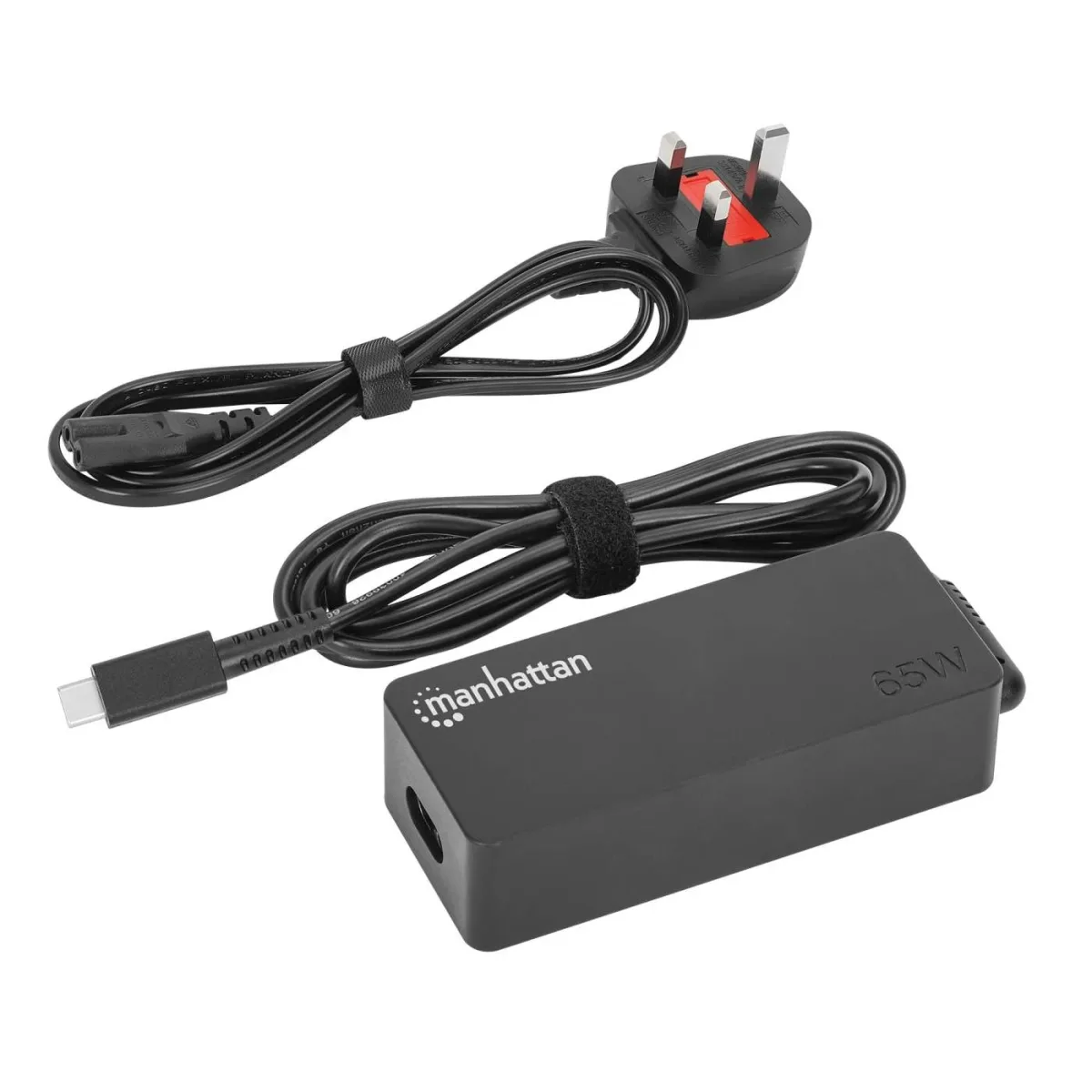 Manhattan 102520 Mains 240W USB-C Laptop Charger All Standard Laptops 65W 2.5M