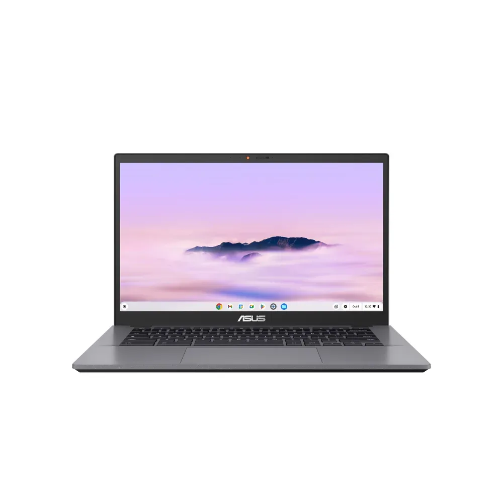 ASUS Chromebook Plus Enterprise CB34 CB3402CVA-MW0411 - 180-degree hinge design - Intel Core 5 - 120U / up to 5 GHz - Chrome OS - Intel Graphics - 16 GB RAM - 256 GB SSD UFS - 14" touchscreen 1920 x 1080 (Full HD) - Wi-Fi 6E, Bluetooth - rocky grey - with 1 year ASUS ZenCare