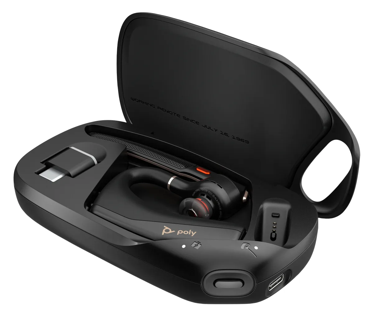 HP Poly Voyager Legend 50 - Headset - in-ear - Bluetooth - wireless - USB-C via Bluetooth adapter - black - UC certified