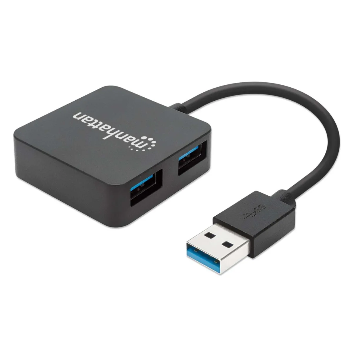 Manhattan 162296 USB-A 4-PORT Hub USB 3.0- Bus Power Black