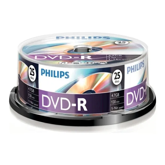 Philips DVD-R 16X 25 PK Spindle