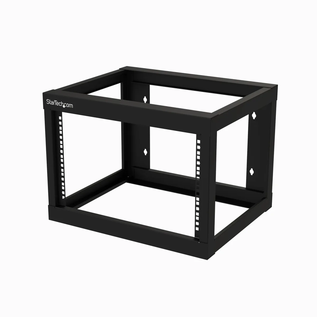 Startech 6U 19" Wall Mount Network Rack 19" Deep 2 Post Open Frame for Server Room Data/AV/IT/Communication/Computer Equipment/Patch Panel with Cage Nuts/Screws Hook/Loop, Cisco 2960 - 19 Inch Wallmount Rack (RK619WALLO)