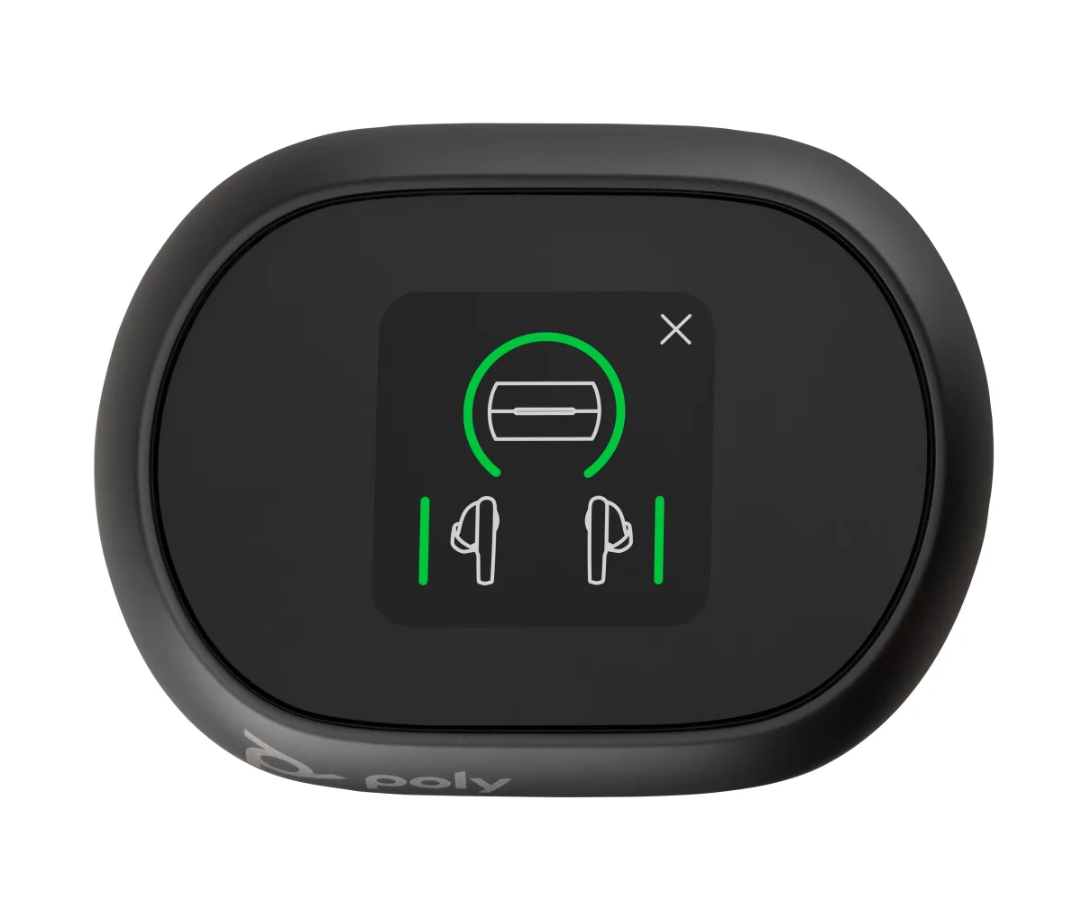 HP Poly Voyager Free 60+ - True wireless earphones with mic - in-ear - Bluetooth - active noise cancelling - USB-C via Bluetooth adapter, 3.5 mm jack - carbon black - Certified for Zoom Rooms