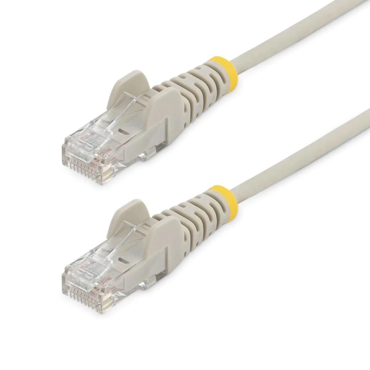 Startech 2m Slim LSZH CAT6 Ethernet Cable, 10 Gigabit Snagless RJ45 100W PoE Patch Cord, CAT 6 10GbE UTP Network Cable w/Strain Relief, Grey, ETL, Low Smoke Zero Halogen - Category 6 - 28AWG (N6PAT200CMGRS) - Patch cable - RJ-45 (M) to RJ-45 (M) - 2 m - CAT 6 - snagless - grey