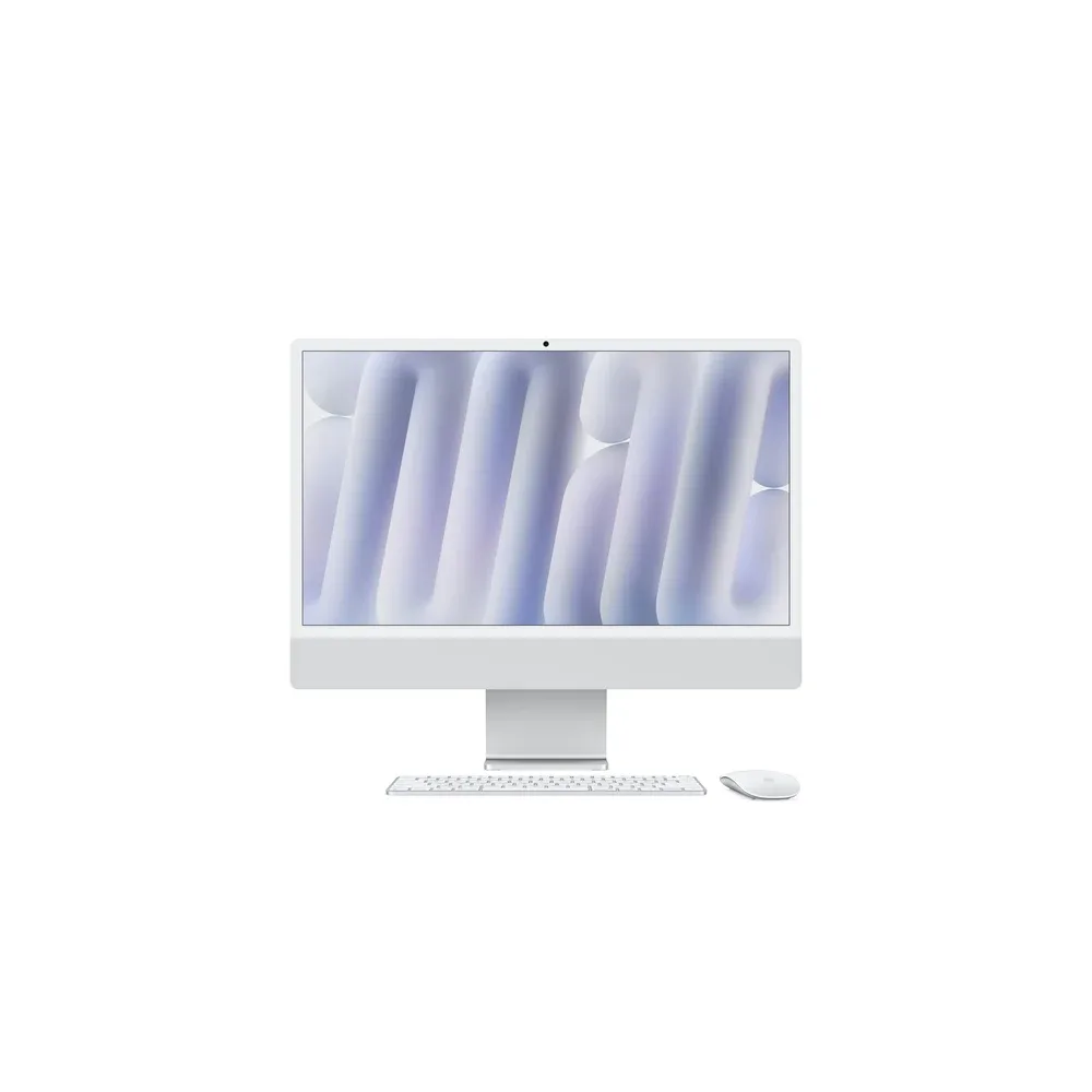 Allinone 24inch iMac with Retina 4.5K Display M4 chip with 10-Core CPU and 10-Core GPU 16GB RAM 256GB SSD Silver Z1EH