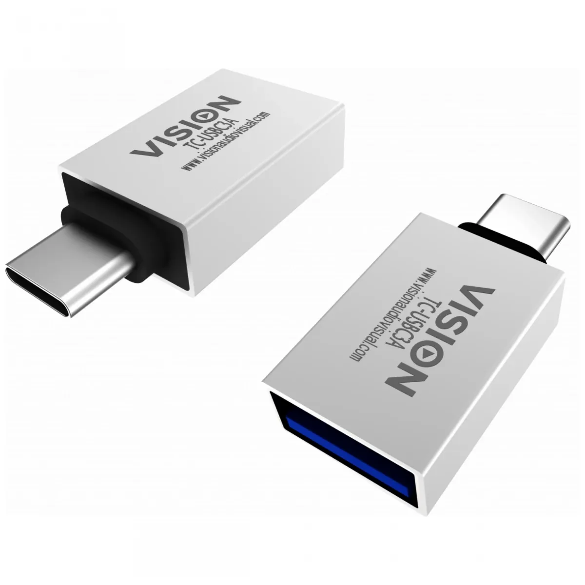 USB C to USB A adaptor -plugs into USB C and has full-sized USB A 3.0 socket - USB C (m) to USB type a (f) - USB 3.2 - white