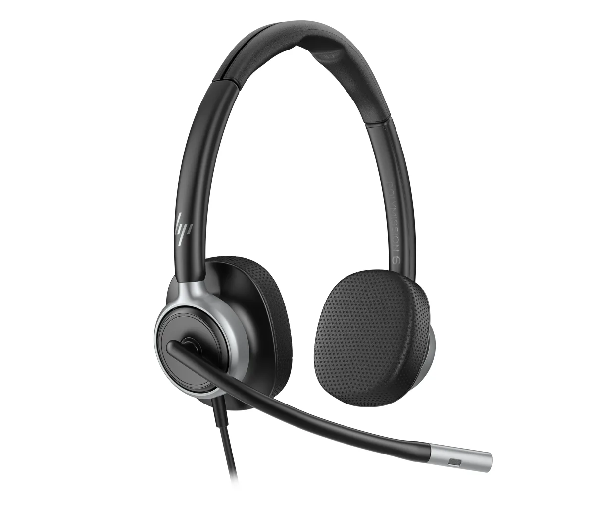 HP Poly Mission 625 - Mission 600 Series - headset - on-ear - wired - USB-C, USB-A - black - Certified for Microsoft Teams, Works With Chromebook Certified, Zoom Certified, Google Meet Certified